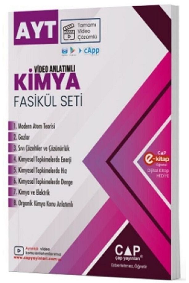 Çap AYT Kimya Video Anlatımlı Fasikül Seti - 1