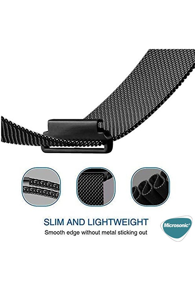 Samsung Galaxy Watch Active 2 40mm Uyumlu Milanese Loop Kordon - 6