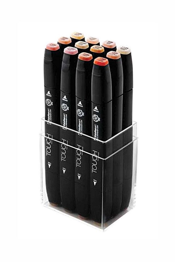 Touch Twin Marker 12'li Set Skin Tones - 1