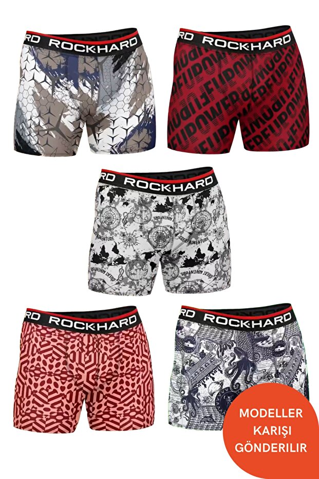 5 Pieces Antibacterial Cotton Adult Men's Boxers