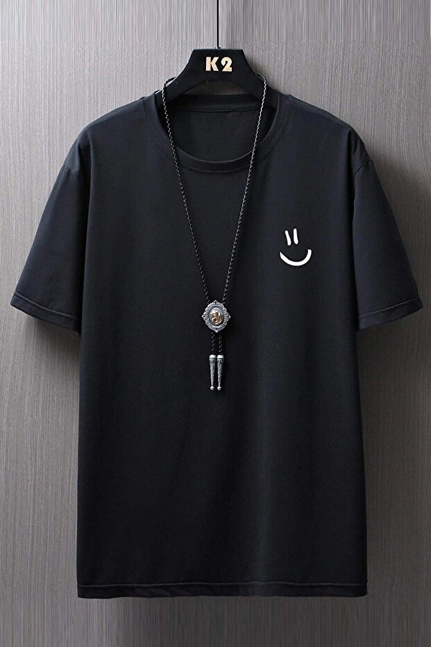Unisex Smile Printed Oversize T-shirt