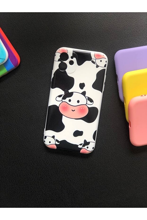 iPhone 11 Camera Protected Model New Cow Pattern Launch Case - 1