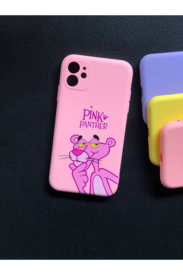 iPhone 11 Camera Protected Model Pink Panther Character Launch Case - 1