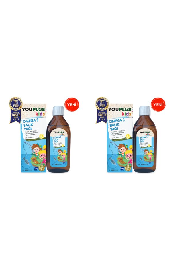 Youplus Kids Omega 3 150 ml Syrup 2 Pieces