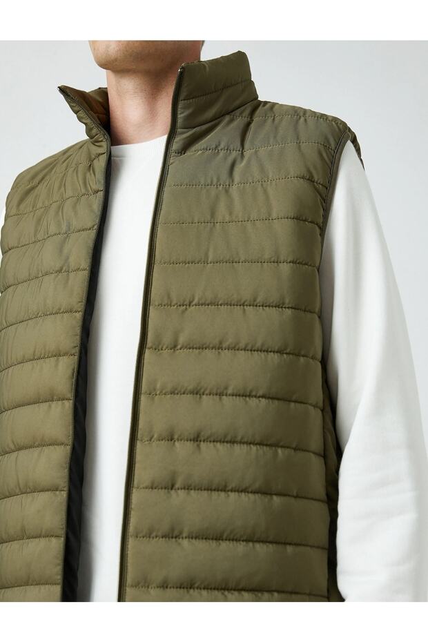 Puffer Vest High Neck - 5