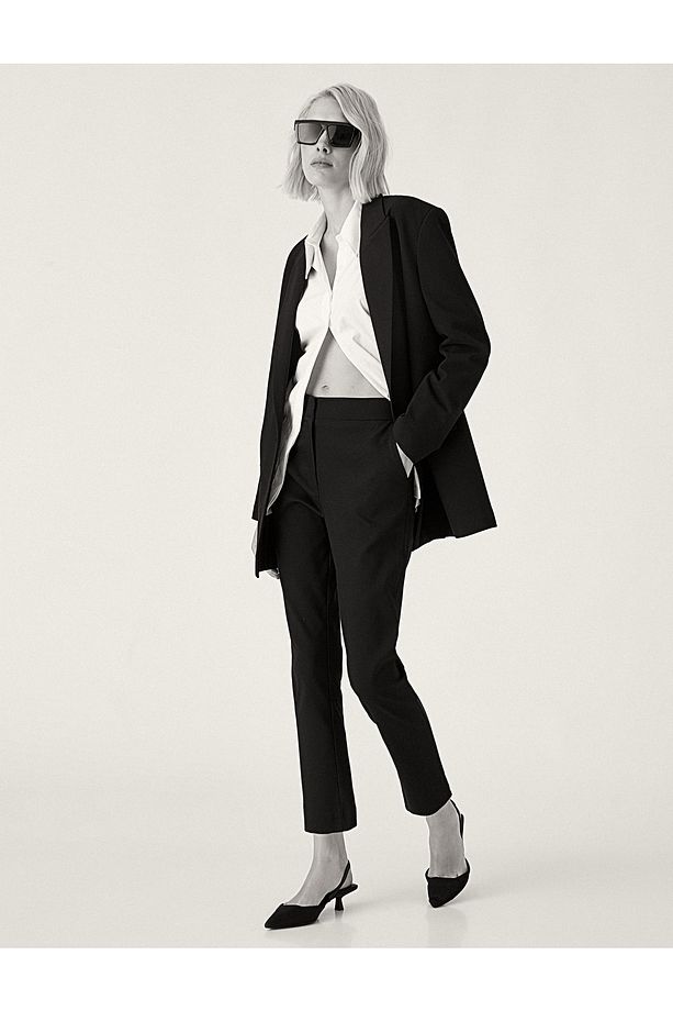 Crop Basic Pantolon - 1