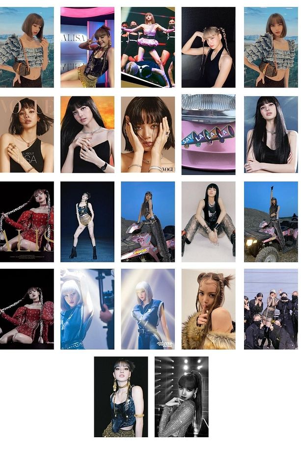 Lisa Poster Seti, Arkası Yapışkanlı 70 Adet Blackpink Poster,lalisa, K-pop Poster Seti - 7