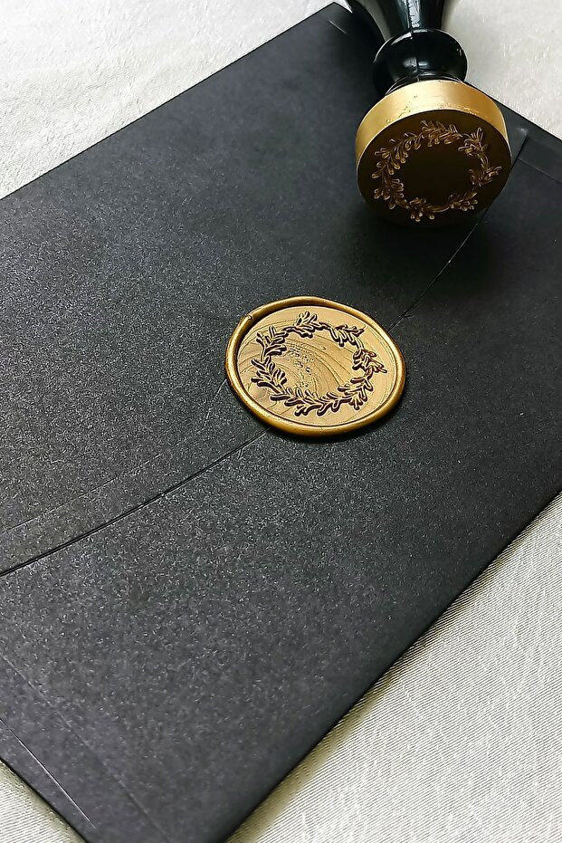 13X18 cm 100 Pieces Sealed Black Invitation Envelopes