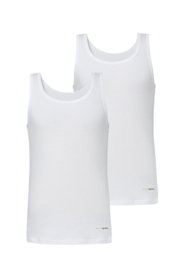 Men's White Undershirt 9678 - 3