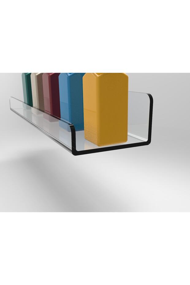 حامل تنظيم منتجات رف شبكي شفاف 35 سم - 5