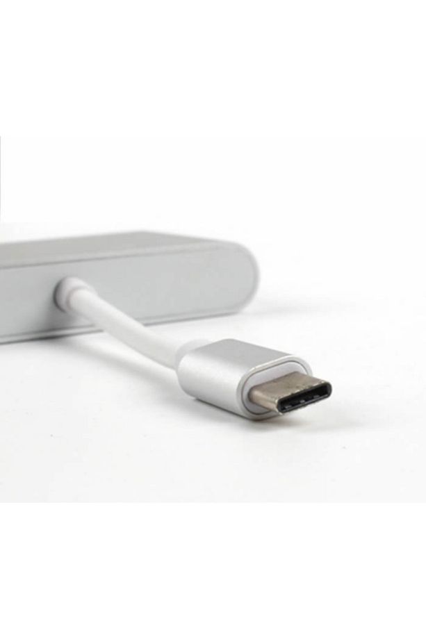 Type-c To 3 In 1 Vga Usb 3.0 Usb-c Dönüştürücü Çevirici Adaptör Hub - 4