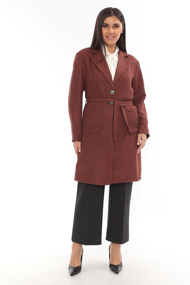 Kazayağı Desenli Kaban - 2