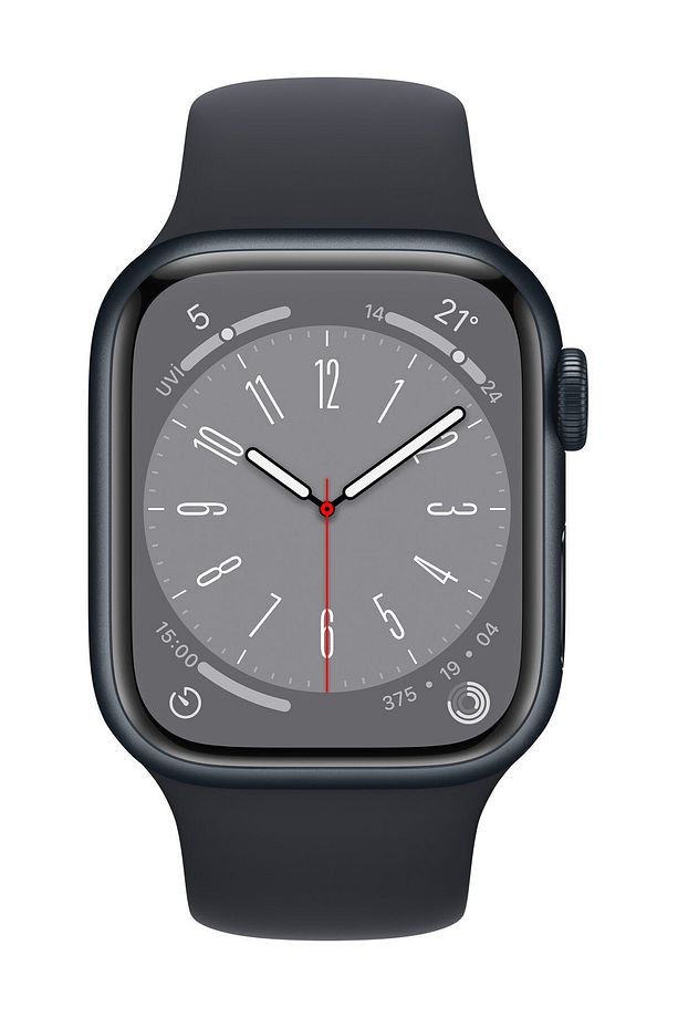 Watch Series 8 GPS + Cellular 41mm Gece Yarısı Alüminyum Kasa ve Spor Kordon - Regular - 3