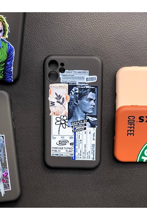 حافظة إطلاق آيفون 11 مع حماية للكاميرا ونمط فني من الداخل من جلد الغزال - 1