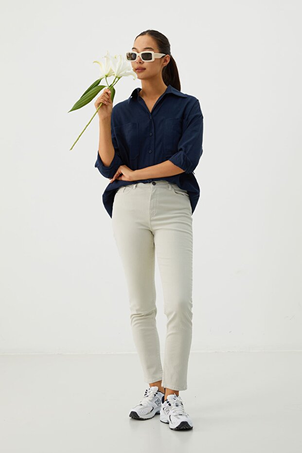 Oversize Gömlek - 4