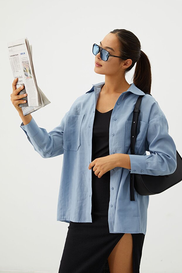 Oversize Gömlek - 1