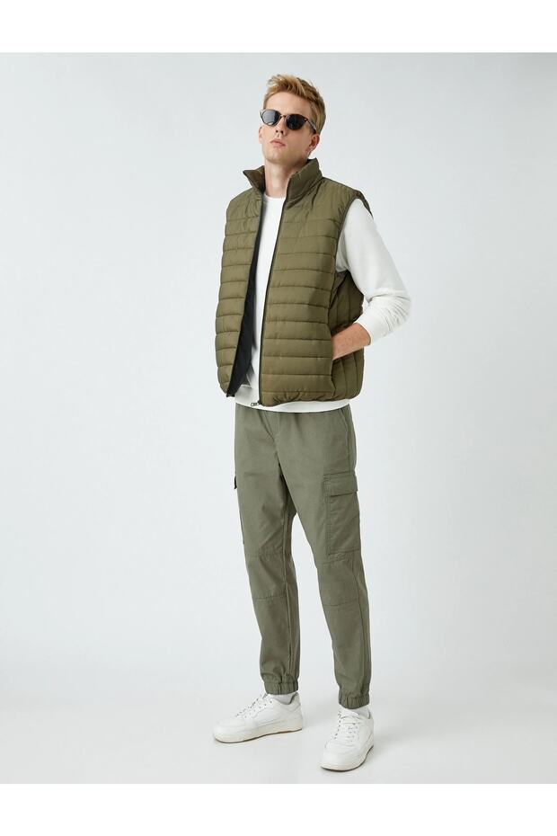 Puffer Vest High Neck - 2