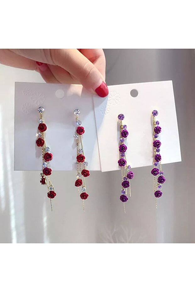 حلق مزين بالزهور - 3