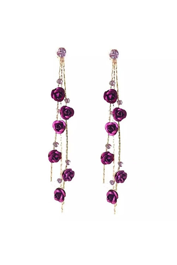 حلق مزين بالزهور - 5