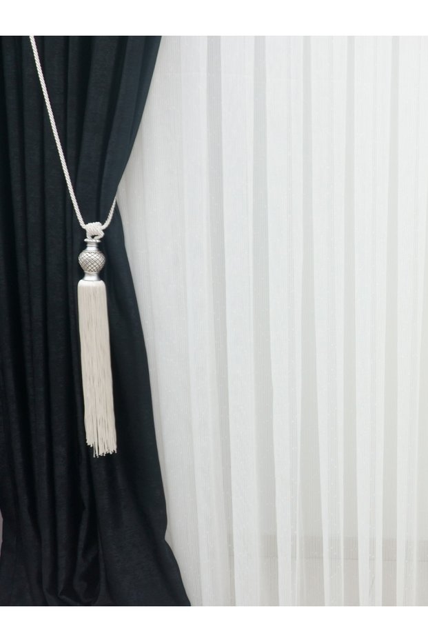Background Curtain Ceiling Binding Bulk Braçol Curtain Set Cream