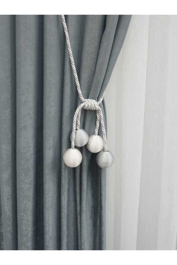 Modern Winding 4 Ball Braçol Cornice Tactical String Ceiling Curtain Accessory Rope Double Breasted Hanger