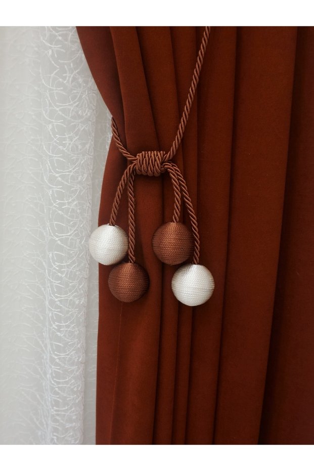 Modern Winding 4 Ball Braçol Cornice Tactical String Ceiling Curtain Accessory Rope Double Breasted Hanger