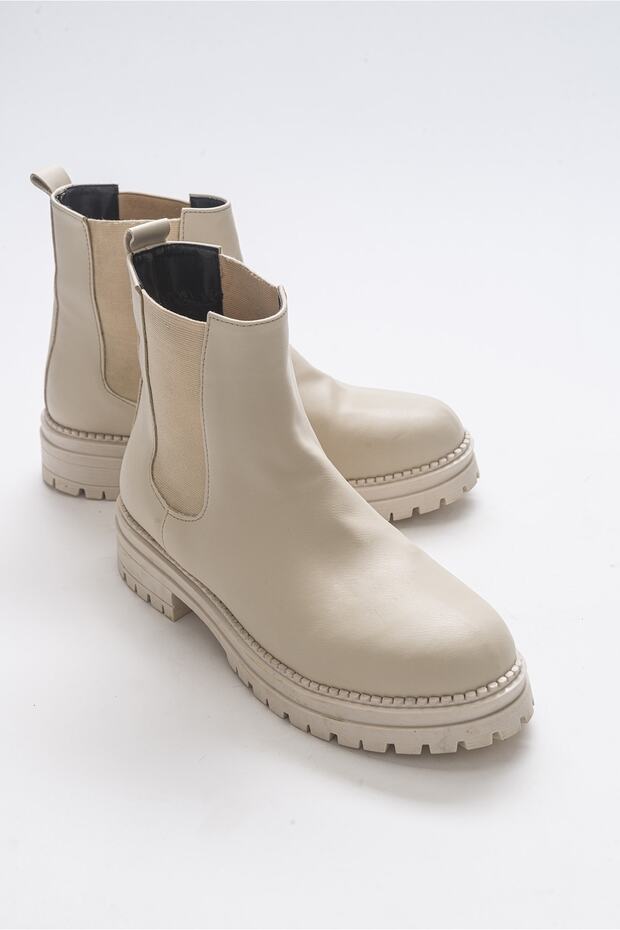 Saját bézs színű női csizma - 1