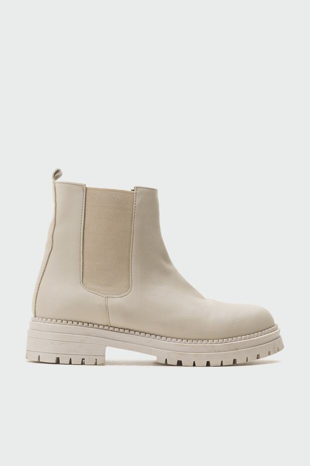 Saját bézs színű női csizma - 6