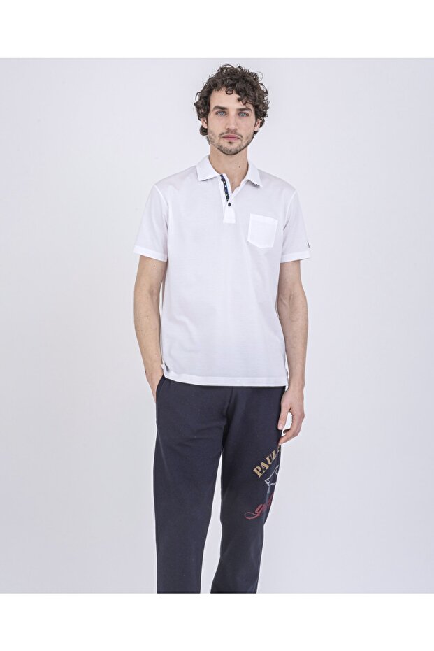 Men's Knitted Poloshirt C.wCotton