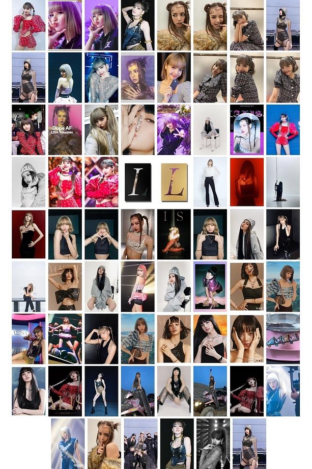 Lisa Poster Seti, Arkası Yapışkanlı 70 Adet Blackpink Poster,lalisa, K-pop Poster Seti - 1