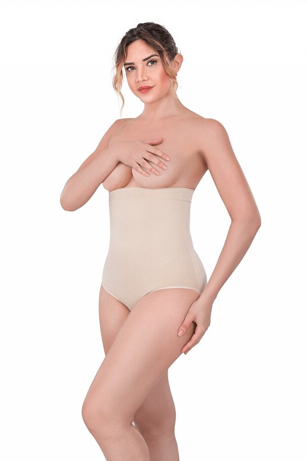 Women's Seamless Slip Corset with Snaps from the Bottom