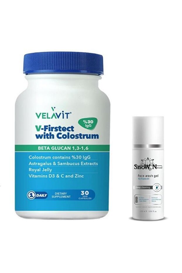 V-firstect With Colostrum 30 Tablet + Yüz Yıkama Jeli 100ml Hediyeli - 1