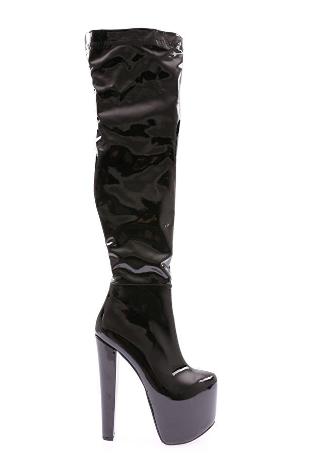6K8000 Hidden Platform High Heel Boots