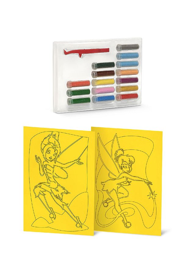 Eğitici Ve Eğlenceli Disney Periler Tinkerbell&periwinkle 2in1 Kum Boyama Seti-red Castle Ds-11 - 2