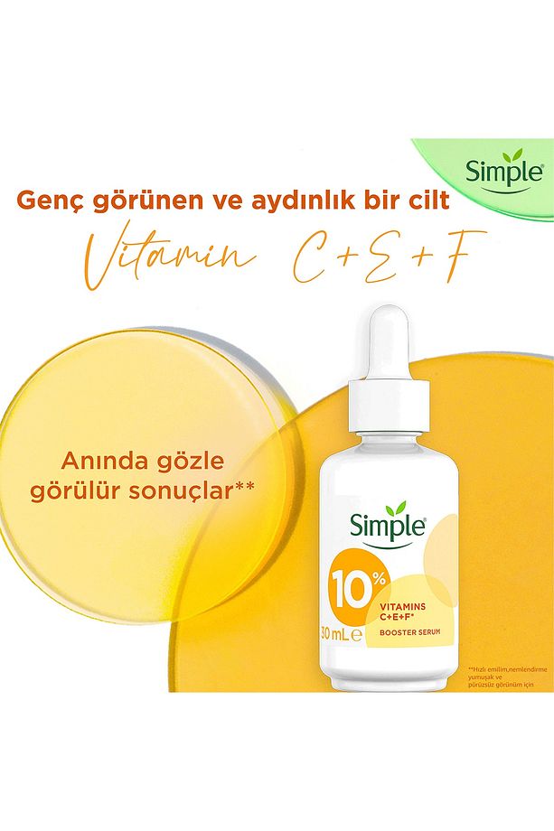 Booster Serum %10 C+F+E Vitamini Genç Görünen ve Aydınlık Cilt İçin 30 ml - 6