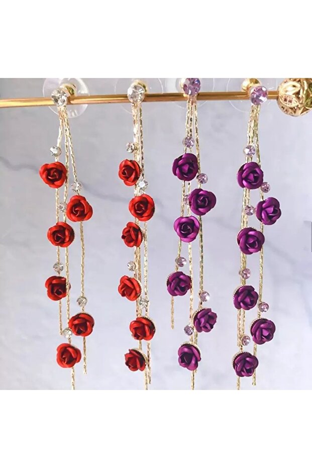 حلق مزين بالزهور - 4