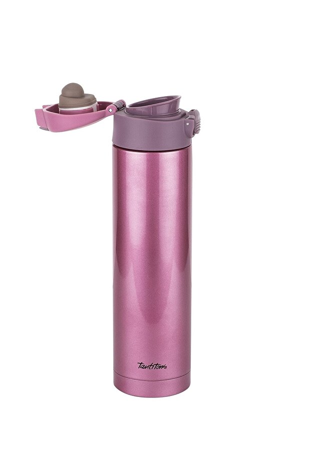 Pembe Paslanmaz Çelik Termos 450ml - 2