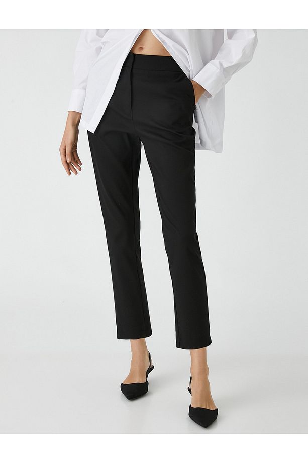 Crop Basic Pantolon - 3