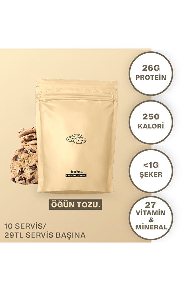 Proteinli Öğün Tozu - Cookies Dream 600gr - 10 Servis - 3