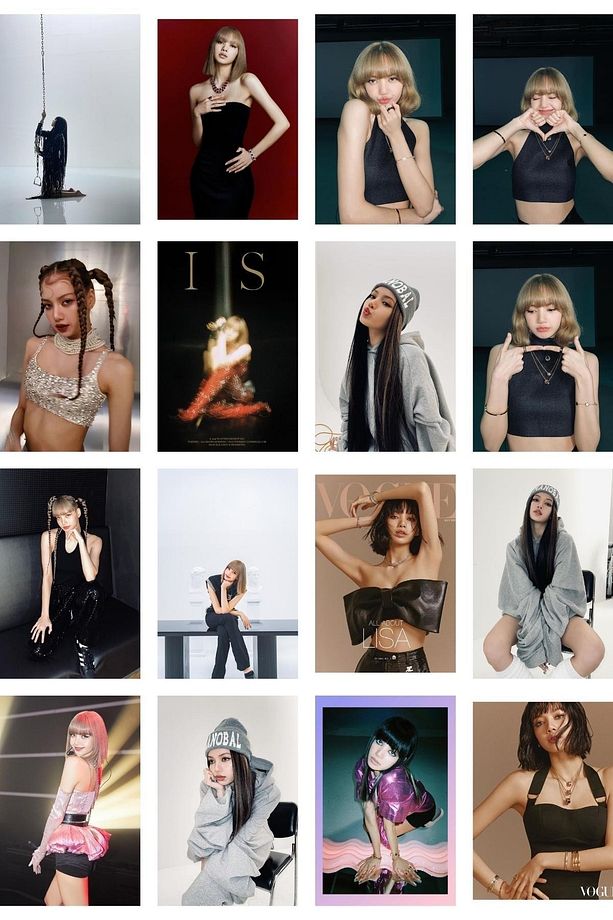 Lisa Poster Seti, Arkası Yapışkanlı 70 Adet Blackpink Poster,lalisa, K-pop Poster Seti - 6
