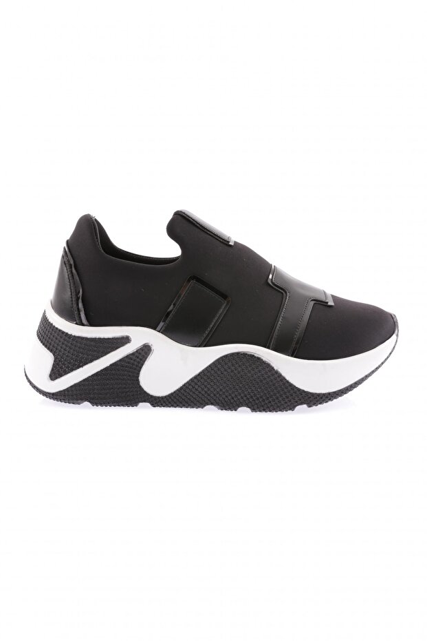 Black - 3011-22k Women's Thick Sole Sneakres Shoes