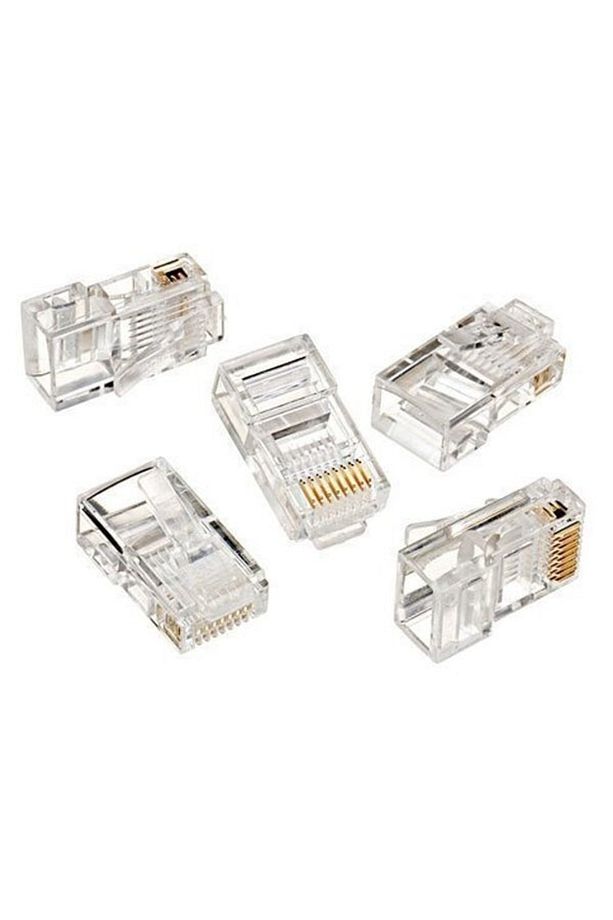Hqspeed Rj45 Cat5 8p8c Konnektör Jak (100 Adet) - 1