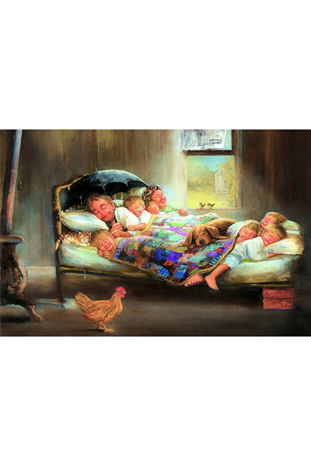 Mutluluğun Resmi Kanvas Tablo - 3