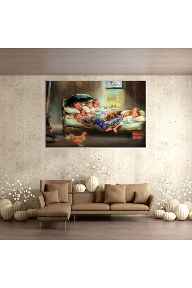 Mutluluğun Resmi Kanvas Tablo - 4