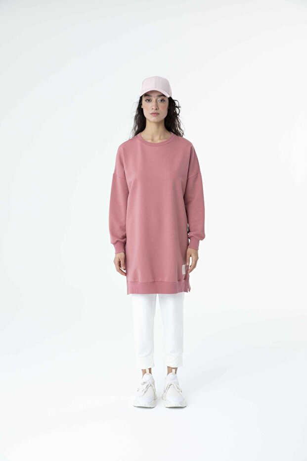 30644 Kadın Basıc Tunik Sweat - 4