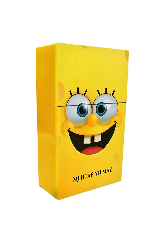 Süngerbob Sarı Standart Boy Sigara Kutusu - 1