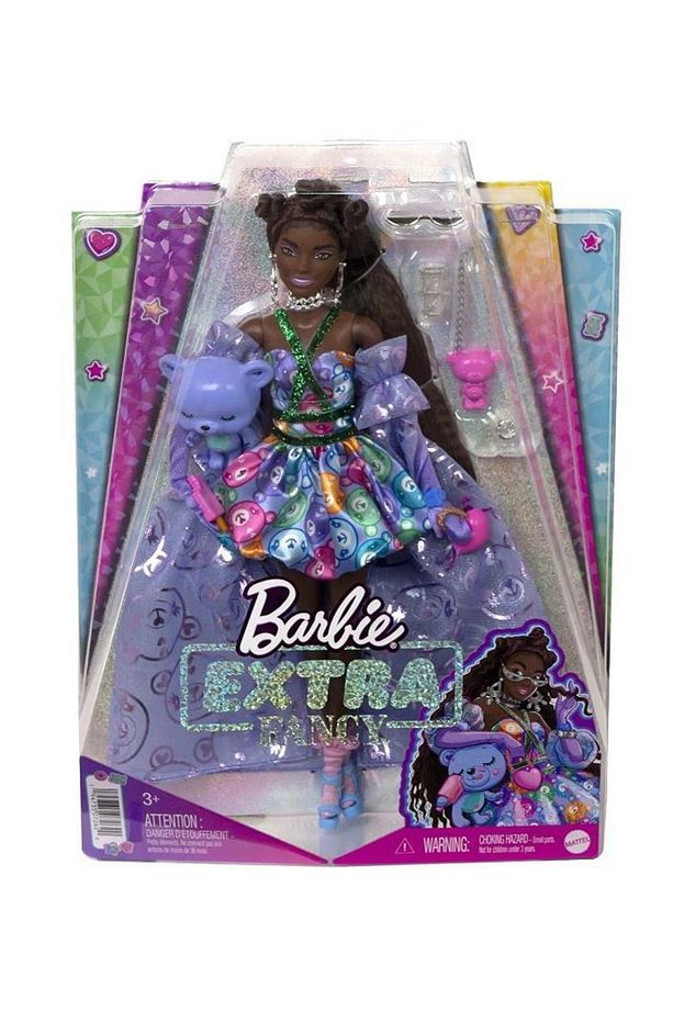 Extra Fancy Bebek Ve Hayvan Dostu Mor Elbiseli Bebek - 5