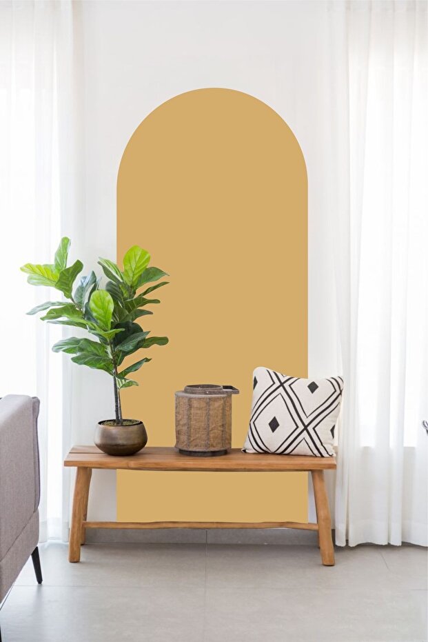 Bohem Oval Duvar Sticker - 1