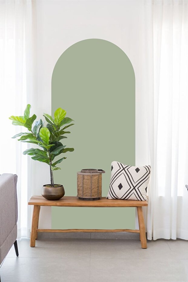 Bohem Oval Duvar Sticker - 1