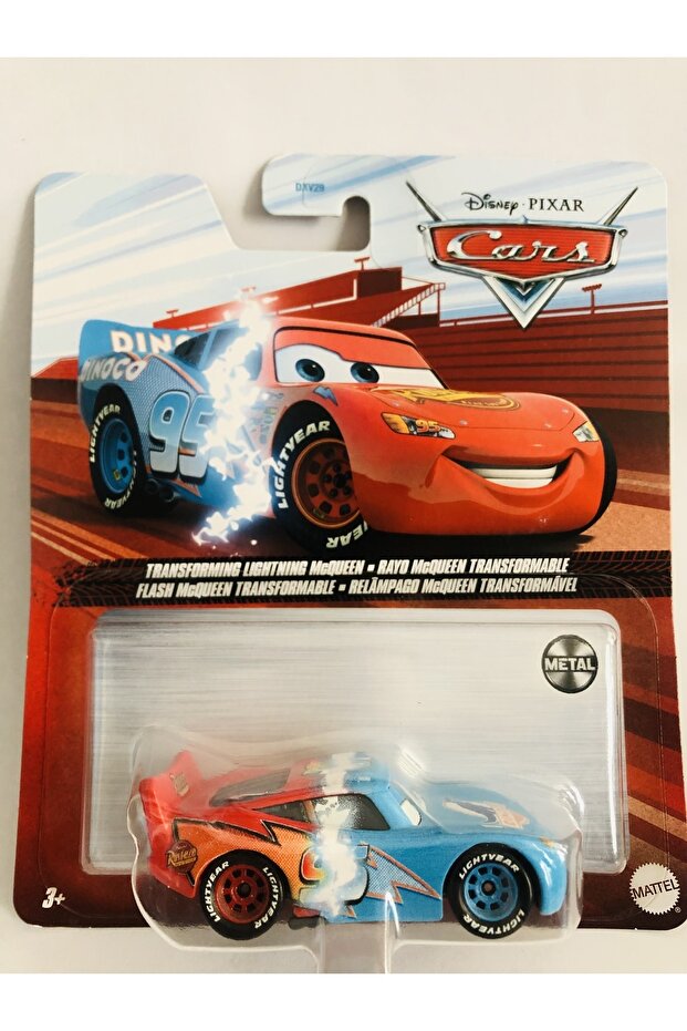 2022 New - New Disney Pixar Cars Transforming Lightning Mcqueen Flash Car 1:64 Scale